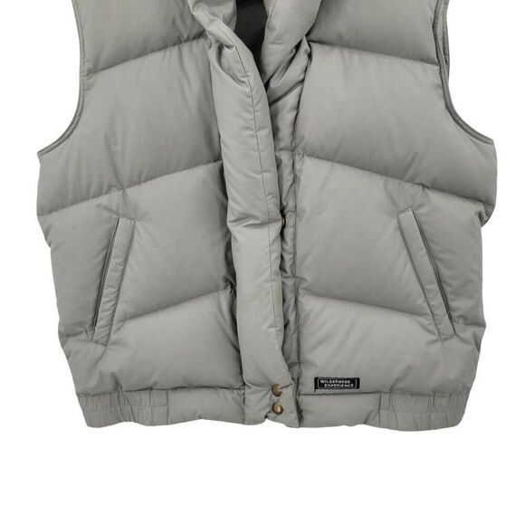 Vintage Puffer Vest L Gray Down Insulation Warm Outerwear Granola Gorpcore - Picture 5 of 12